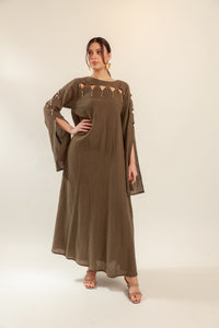 Cut-out Neckline Dress