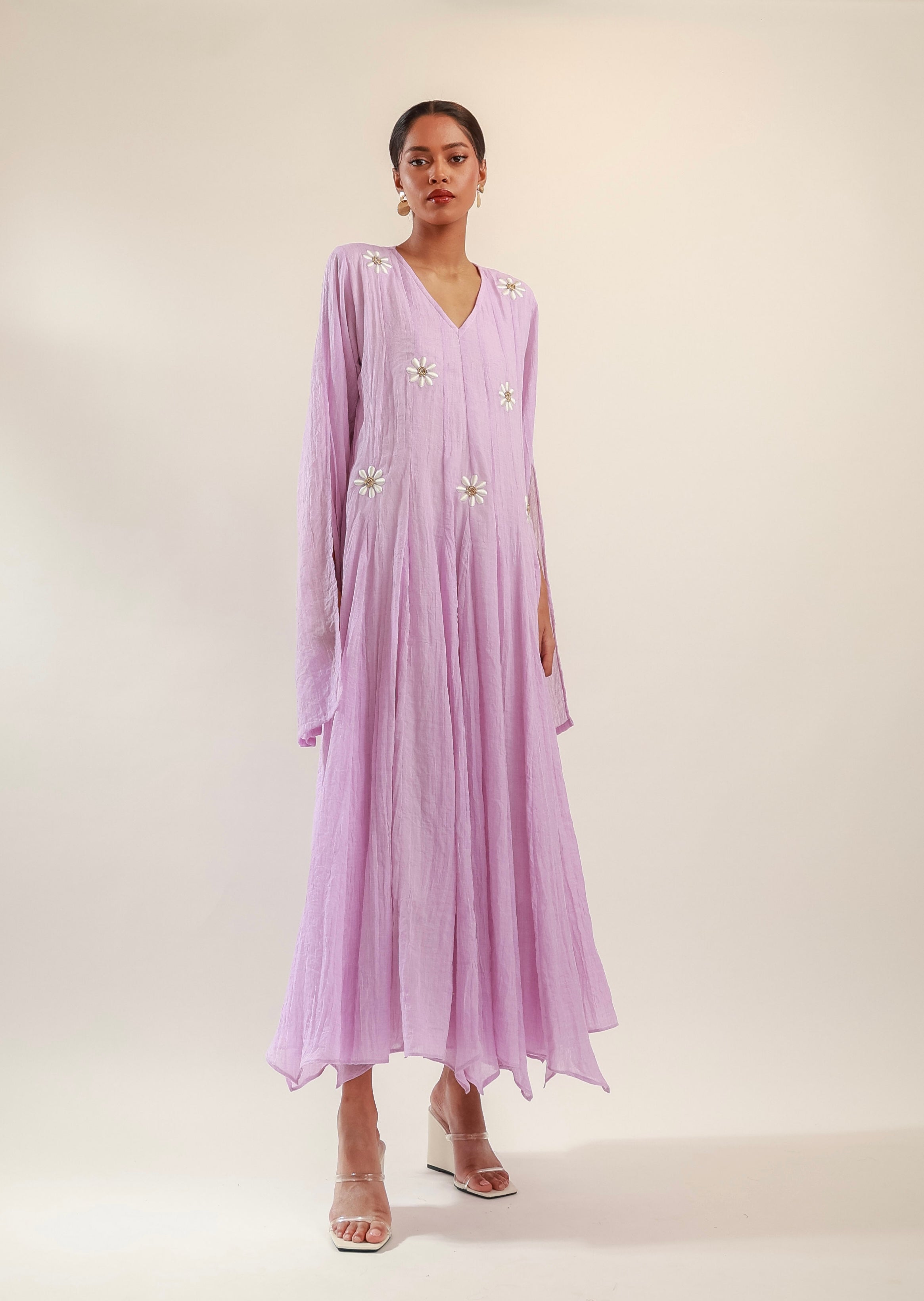 Lavender daisy dress