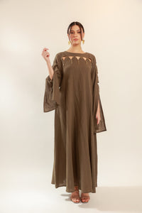 Cut-out Neckline Dress