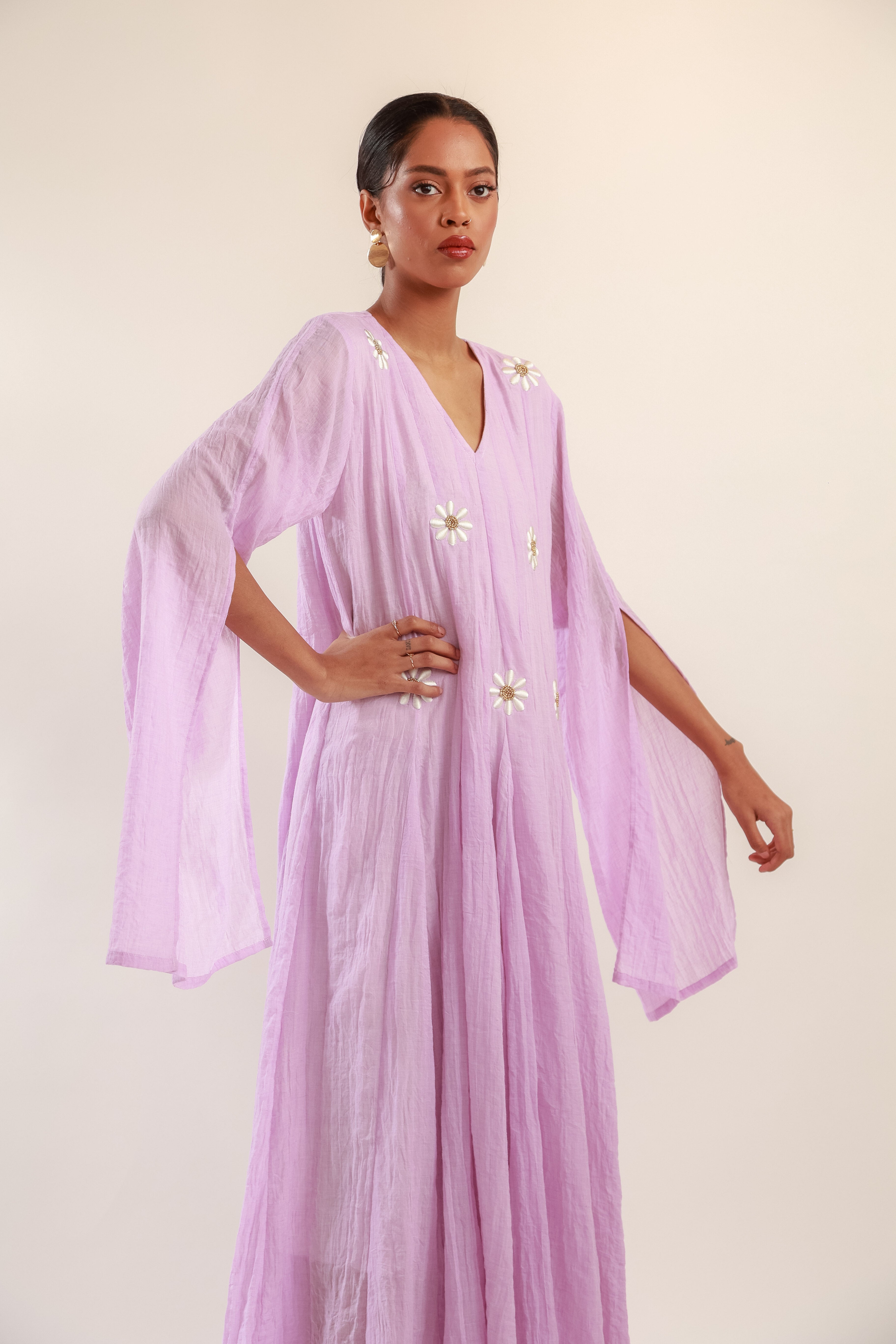 Lavender daisy dress