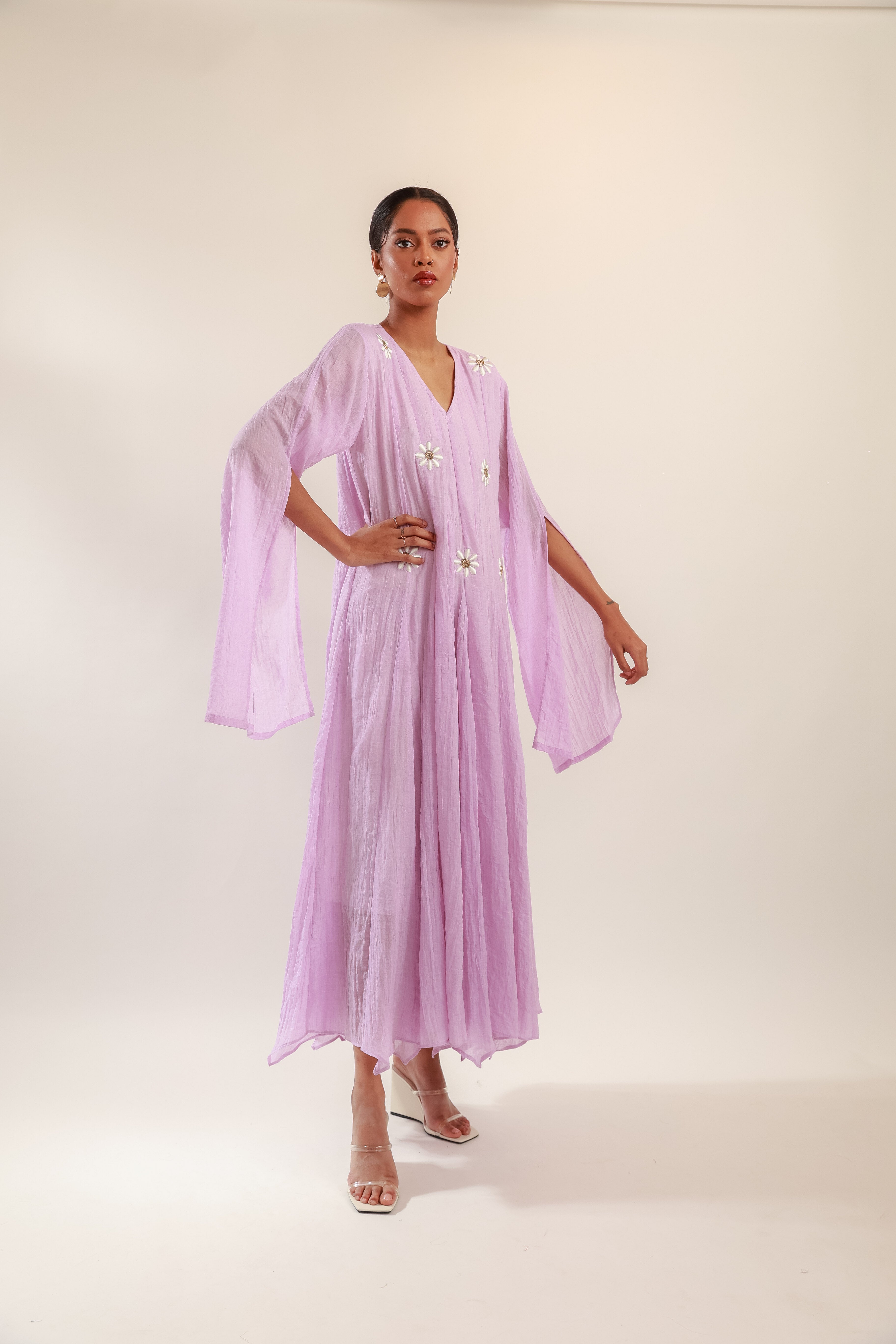 Lavender daisy dress