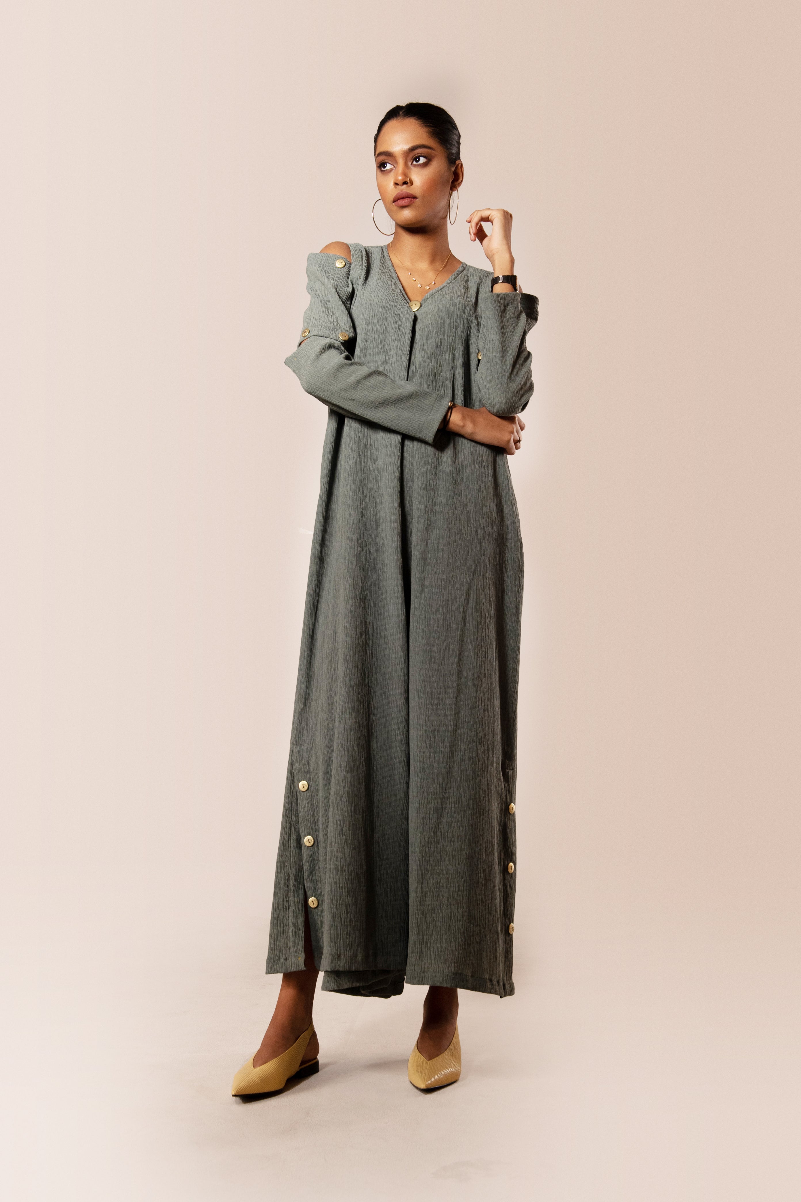 Wide leg jumpsuit